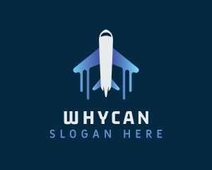 Travel Blogger - Airplane Tour Flight logo design