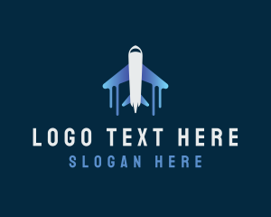 Airplane Tour Flight logo design