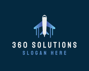 Airplane Tour Flight logo design