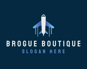 Airplane Tour Flight logo design