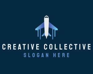 Airplane Tour Flight logo design