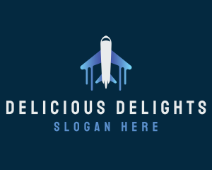 Airplane Tour Flight logo design