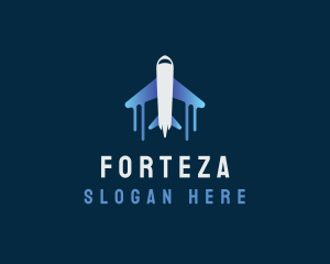 Airplane Tour Flight logo design