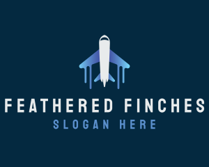 Airplane Tour Flight logo design