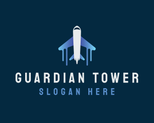 Airplane Tour Flight logo design