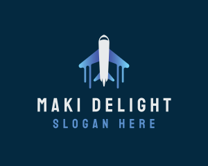 Airplane Tour Flight logo design