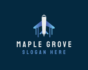 Airplane Tour Flight logo design