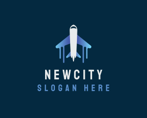 Airplane Tour Flight logo design