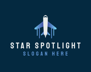 Airplane Tour Flight logo design