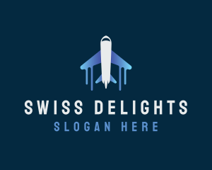 Airplane Tour Flight logo design