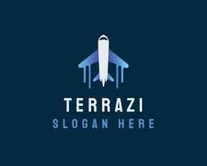 Airplane Tour Flight logo design