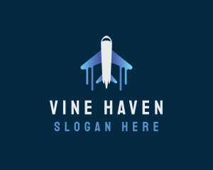 Airplane Tour Flight logo design