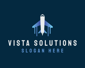 Airplane Tour Flight logo design