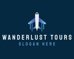 Airplane Tour Flight logo design