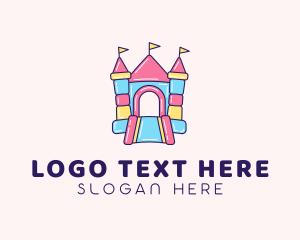 Preschool - Inflatable Castle Playground logo design