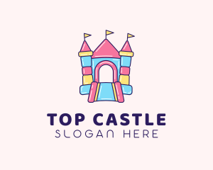 Inflatable Castle Playground logo design