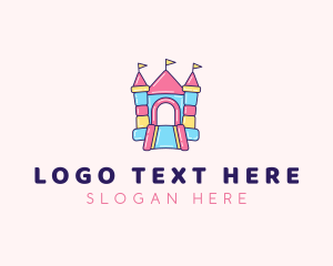 Slide - Inflatable Castle Daycare logo design