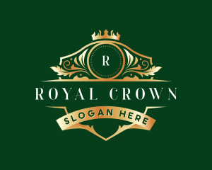 Premium Crown Monarch logo design