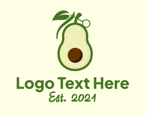 Fruit Market - Avocado Fruit Bomb logo design