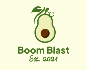 Avocado Fruit Bomb  logo design