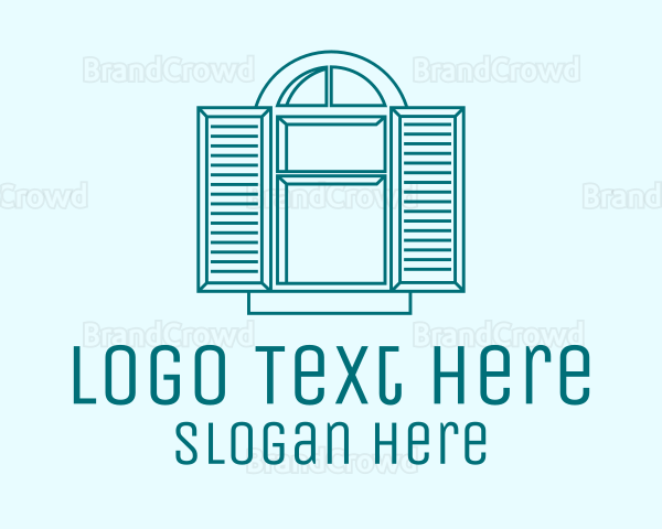 Teal Window Shutters Logo