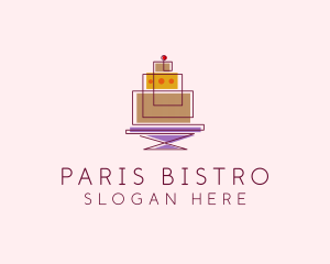 Geometric Cake Bakery  logo design