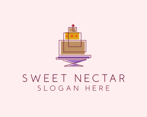 Geometric Cake Bakery  logo design