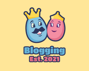 Kindergarten - King Queen Egg logo design