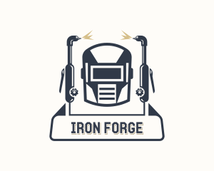 Welder Ironworks Fabrication logo design