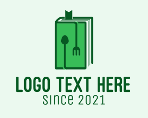 Bookmark - Green Recipe Book logo design