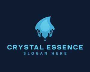 Mineral - Water Drop Hand logo design