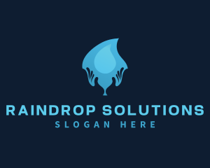 Drop - Water Drop Hand logo design