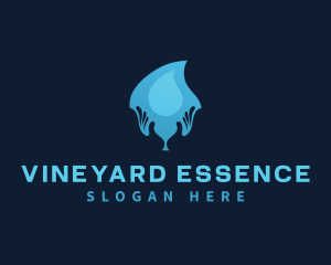 Water Drop Hand logo design