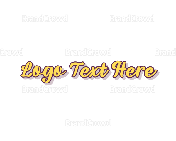 Simple Retro Script Logo