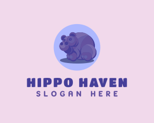 Hippo - Wild Hippo Zoo logo design