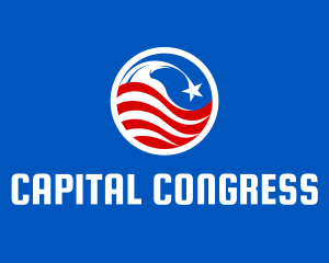 Congress - Campaign Flag Circle logo design