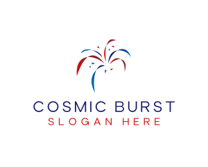 Starburst - Celebration Fireworks Confetti logo design