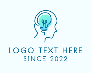 Smart - Light Bulb Mental Health logo design