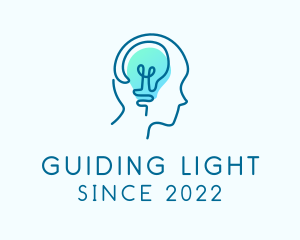 Light Bulb Mental Health logo design