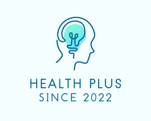 Light Bulb Mental Health logo design