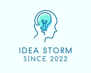 Light Bulb Mental Health logo design