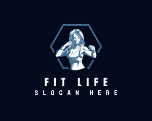 Strong Woman Fitness logo design
