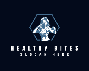 Strong Woman Fitness logo design