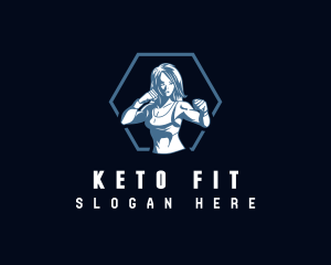 Strong Woman Fitness logo design