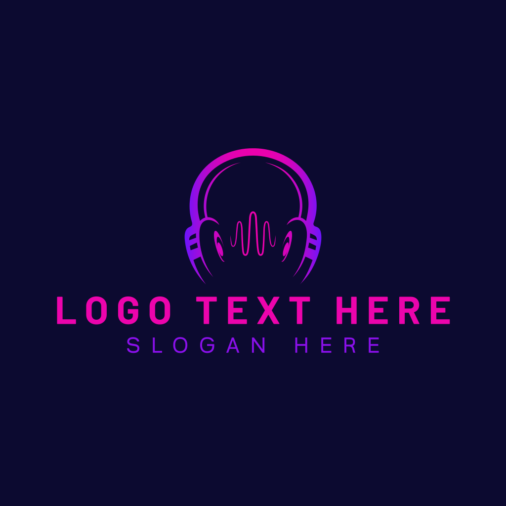 Headphone Wave Recording Logo | BrandCrowd Logo Maker