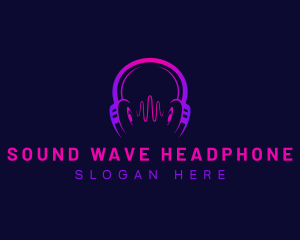 Headphone - Headphone Wave Recording logo design