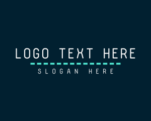 Programmer - Line Dash Digital Wordmark logo design