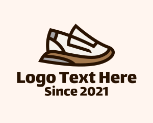 Kicks - Classic Sneaker Shoes Logo Design