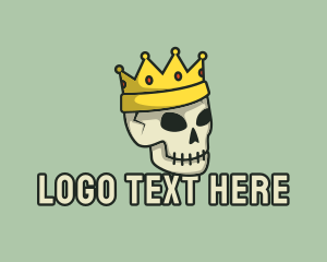 Death - Skull Crown Gaming logo design
