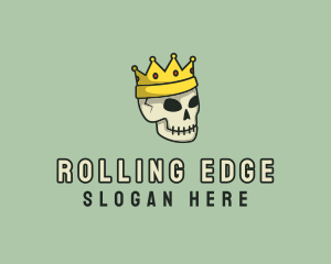 Skating - Skull Crown King logo design